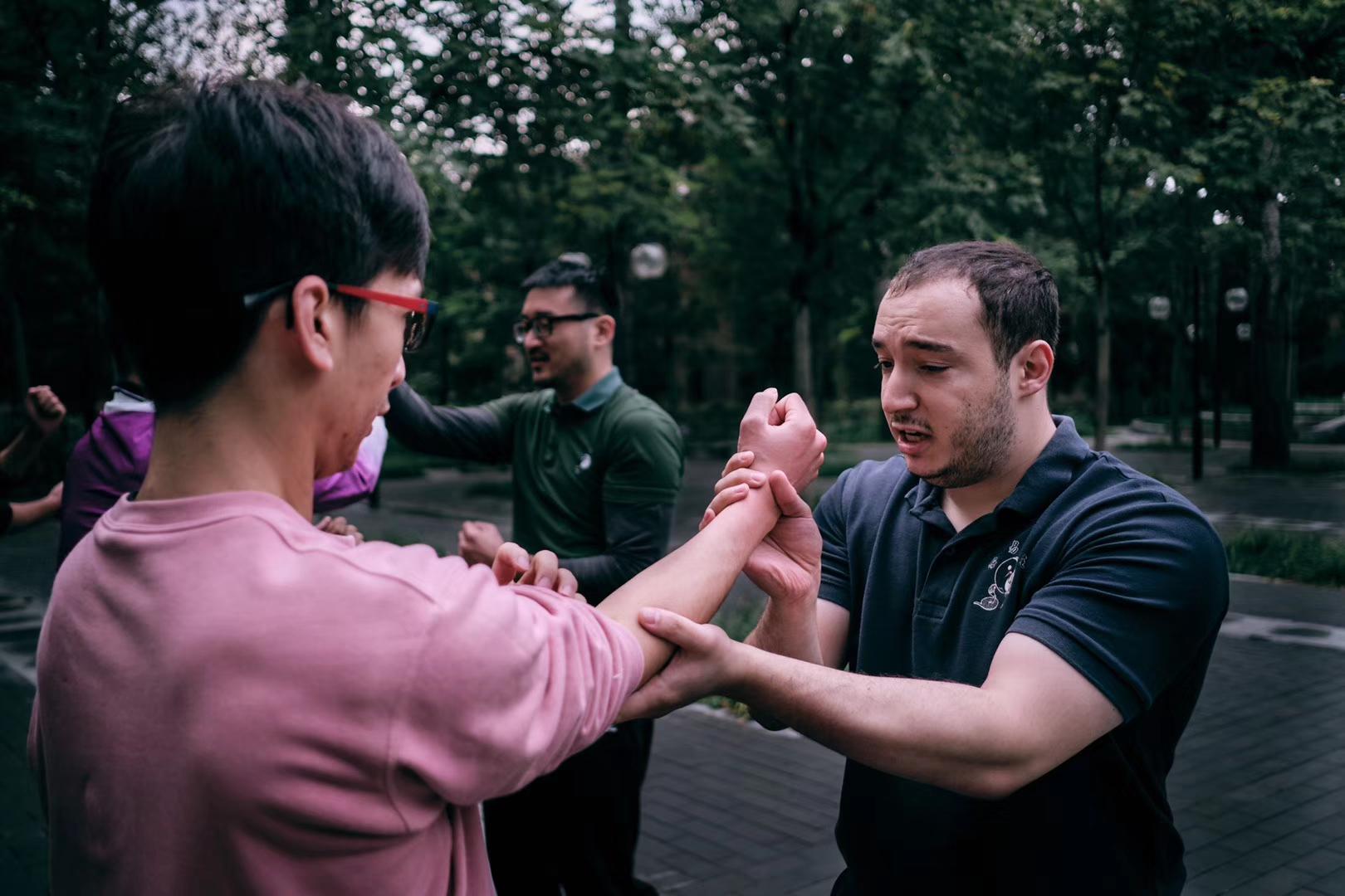 Chi sao practice in the park